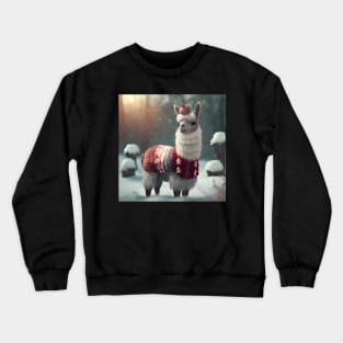 Cute Christmas Llama Crewneck Sweatshirt